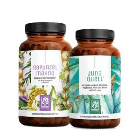 Hautpflege Haarpflege Hyaluron Biotin Komplex 210 vegane Kapseln Haut und Haare Paket NATURTREU®