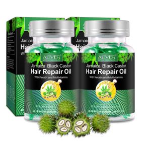ALIVER Haaröl Rizinusöl für Haarwachstum  in Kapseln