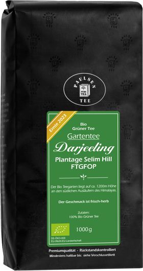 Paulsen Bio Darjeeling, grüner Tee, Plantage Selim Hill