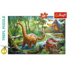 trefl Puzzle Dinosaurier in Bewegung 60 Teile