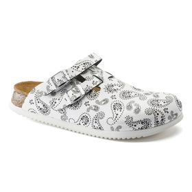 Birkenstock Kay SL Paisley Black/White Schmale Weite Gr. 37