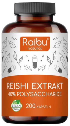 Reishi Extrakt Kapseln Hochdosiert 650 mg - RAIBU