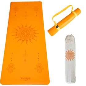 DIVASYA Yogamatte aus Eco-PU & Naturkautschuk