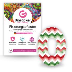 Diasticker® Dexcom G6 Fixiertapes "Candy Cane"