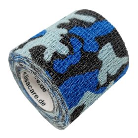 LisaCare selbstklebender Verband - Camouflage Blau - 5cm x 4,5cm