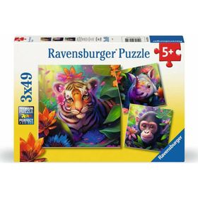 Ravensburger - Puzzle Dschungelbabys 3x49p