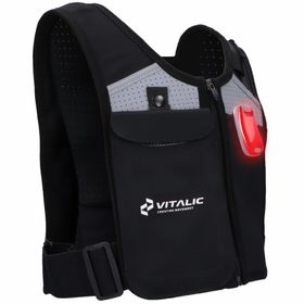 VITALIC Reflektierende Laufweste mit Handyhalterung und Beleuchtung