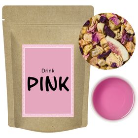 Quertee® - "Drink Pink" Früchtetee mit Eisbonbon Geschmack – Rosa Tasse | Eisbobon