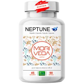 Moriveda Neptune Krillöl Softgels – Omega-3-6-9, EPA & DHA, Vitamin E, Cholin, hochdosiert