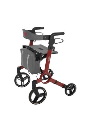 Aluminium Rollator faltbar mit Sitz & Bremse – leicht & stabil