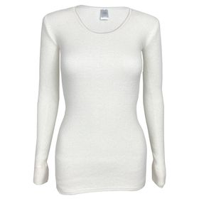 wobera ANGORA kuscheliges Damenunterhemd langer Arm 100% Angora