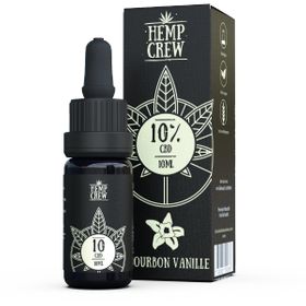 HempCrew CBD Öl 10% Bourbon Vanille