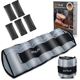 DH FitLife Verstellbare Fußgelenk Gewichtsmanschetten
