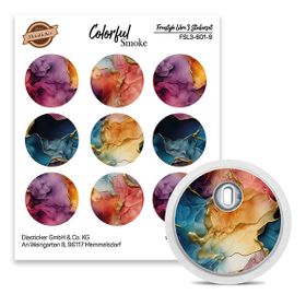 Diasticker® FreeStyle Libre 3 Sticker "Colorful Smoke"