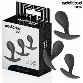 Addicted Toys - Geschwungener Analplug Silikon Set
