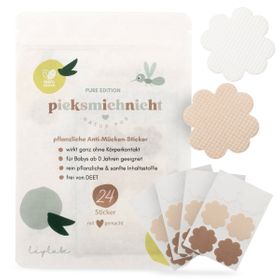 pieksmichnicht Pflanzliche Anti-Mücken-Sticker Pure Edition