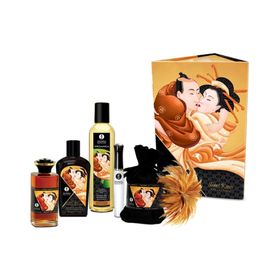 "Sweet Kisses" Massage-Set mit Ölen, Körperfarbe, Lipgloss | 6-teilig | Shunga