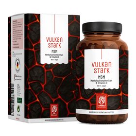 MSM Komplex mit Vitamin C aus Acerola- Methylsulfonylmethan vegan - Vulkanstark - NATURTREU®