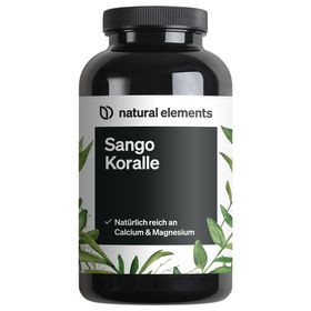 natural elements Sango Meereskoralle – 180 Kapseln – 660 mg Calcium – 330 mg Magnesium