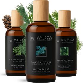 Wellow Sauna-Aufguss 3er Set - Holzig & Erdend