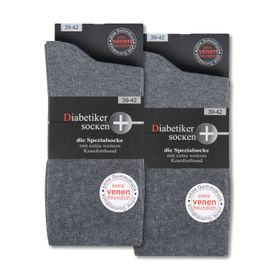 Diabetiker Socken ohne Gummi & ohne Naht aus 97% Baumwolle für Damen und Herren