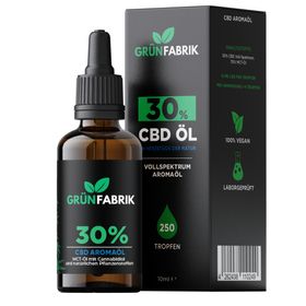 CBD Öl 30% - Vollspektrum & nachhaltige Herstellung - Laborgeprüft - 3000mg Cannabidiol - Grünfabrik