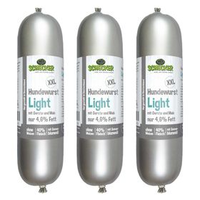 Schecker Hundefutter - Hundewurst XXL Light