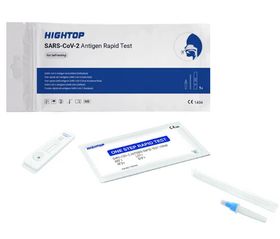 HIGHTOP Covid-19 Antigen Corona Schnelltest Laientest + Gratis BLT Desinfektionsmittel