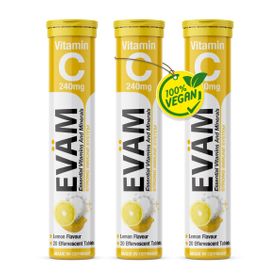 EVÄM Vitamin C Brausetabletten - 3er Pack