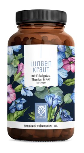 Atem Komplex Lungenkraut Thymian Eukalyptus 120 vegane Kapseln Vitamin B2 NAC NATURTREU®