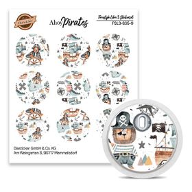 Diasticker® FreeStyle Libre 3 Sticker "Ahoy Pirates"