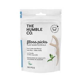 The Humble Co. Zahnseidesticks Flosspicks Minze