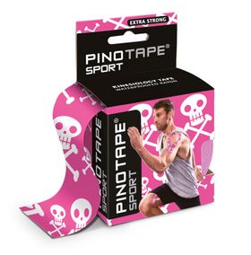 Pinotape Sport Tape Jolly Roger Pink 5 cm x 5 m