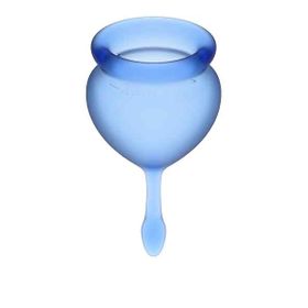 Satisfyer Feel Good Menstrual Cup Set Dark Blue