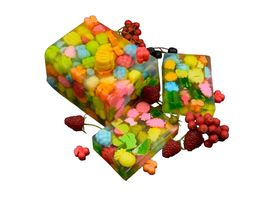 Nesbel Seife Fruchtmix – bunt & süß | Glycerin & Ziegenmilch