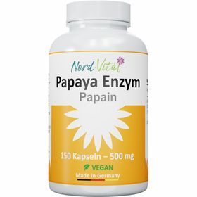 Nord Vital Papaya Enzym - ultrahoch papain-enzymaktivität - Vegan - deutsche Produktion