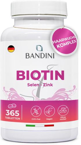 Bandini Biotin, Selen und Zink Tabletten