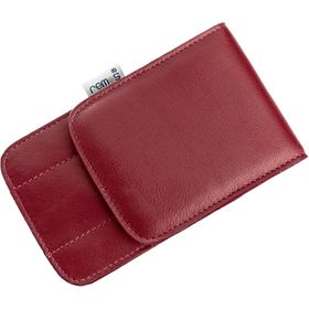 REMOS Etui "Svea", echtes Leder, rot, leer