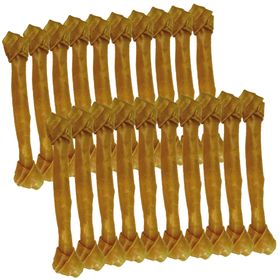Schecker (20Stck.) a 18 cm- geknotete Kauknochen - Rinderhaut