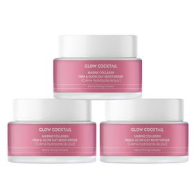 Glow Cocktail Marine Collagen Straffende & Strahlende Tagescreme Trio