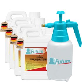 FUTUM 4x2L Teppichkäferspray + 2L Sprüher