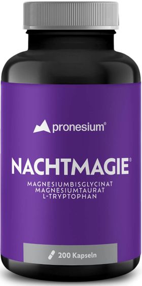 NACHTMAGIE® Magnesiumbisglycinat, Magnesiumtaurat, L-Tryptophan