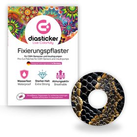 Diasticker® FreeStyle Libre 3 / 3 Plus Fixiertapes "Desert Snake"
