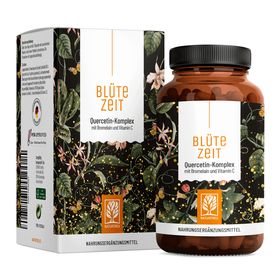 Quercetin Komplex mit Bromelain & Vitamin C hochdosiert - Vegan - Blütezeit - NATURTREU®