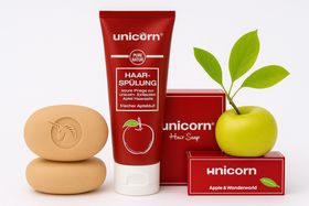 Bio Apfel-Haarseife und Sauer-Haarspülung