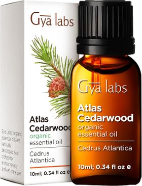 Gya Labs Ätherisches Atlas-Zedernholzöl Bio
