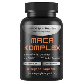 EXVital® Maca Komplex mit Tribulus terrestris, Shilajit, L-Arginin & Vitamin B