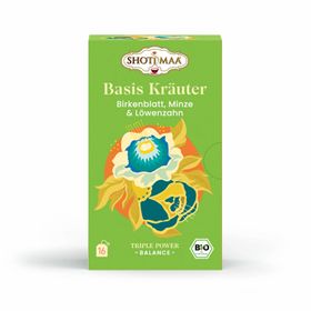 Shoti Maa - Bio Basis Kräuter Tee | Birkenblatt, Minze & Löwenzahn
