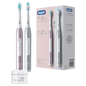 Oral-B - Elektrische Zahnbürste "Pulsonic Slim Luxe + 2. Handstück" in Platinum/Rosegold