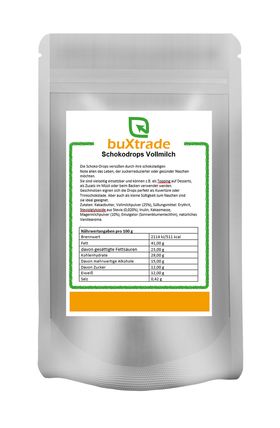 buXtrade Schokodrops Vollmilch